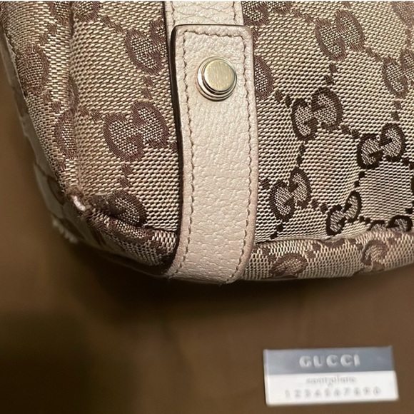 Gucci GG Abbey Canvas Tote Handbag. EC AUTHENTIC - Picture 8 of 11